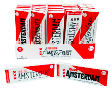 Papelillos Rolling Amsterdam Rojo  1 ¼ Uni.